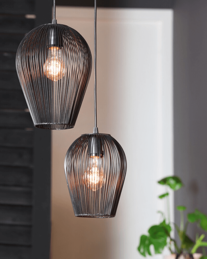 black pendant light