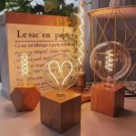 table light bulb G125 heart