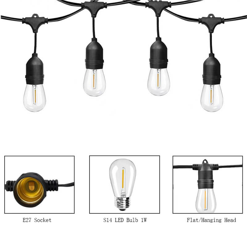 120струнный светильник v с плоской головкой s14