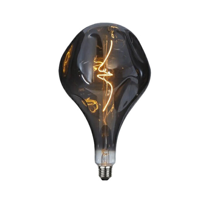 A165 irregular smoky light bulb
