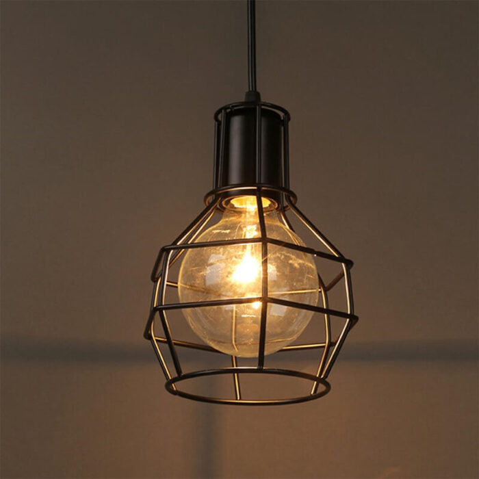 metal cage light pendant