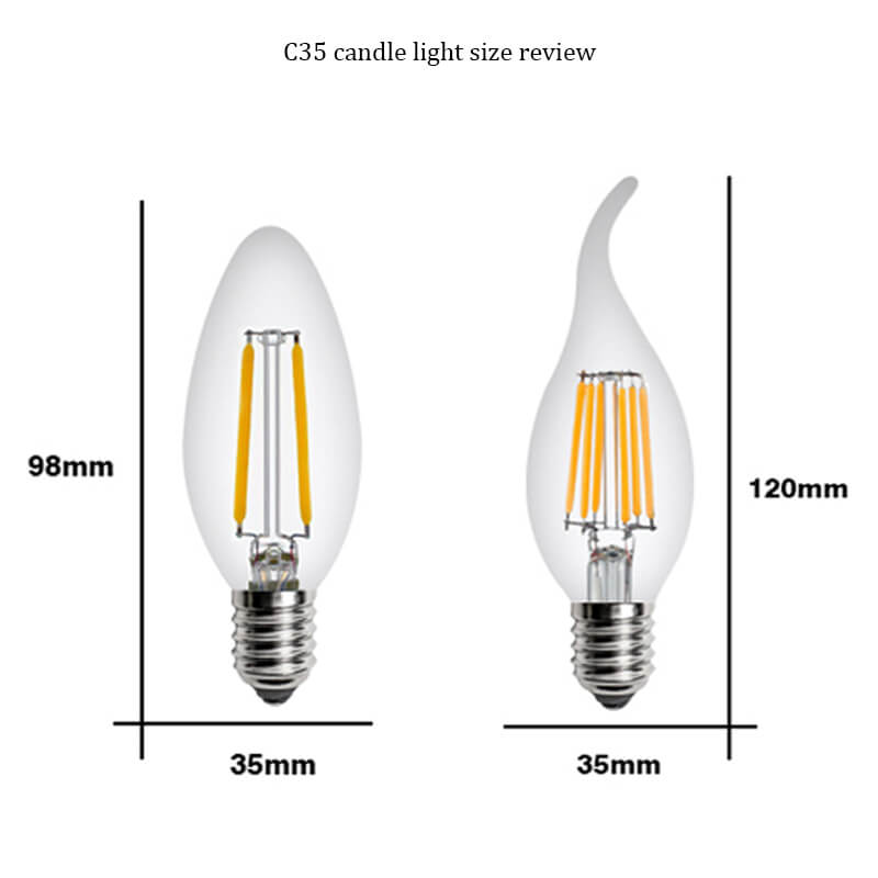 C35 Свеча лампочки