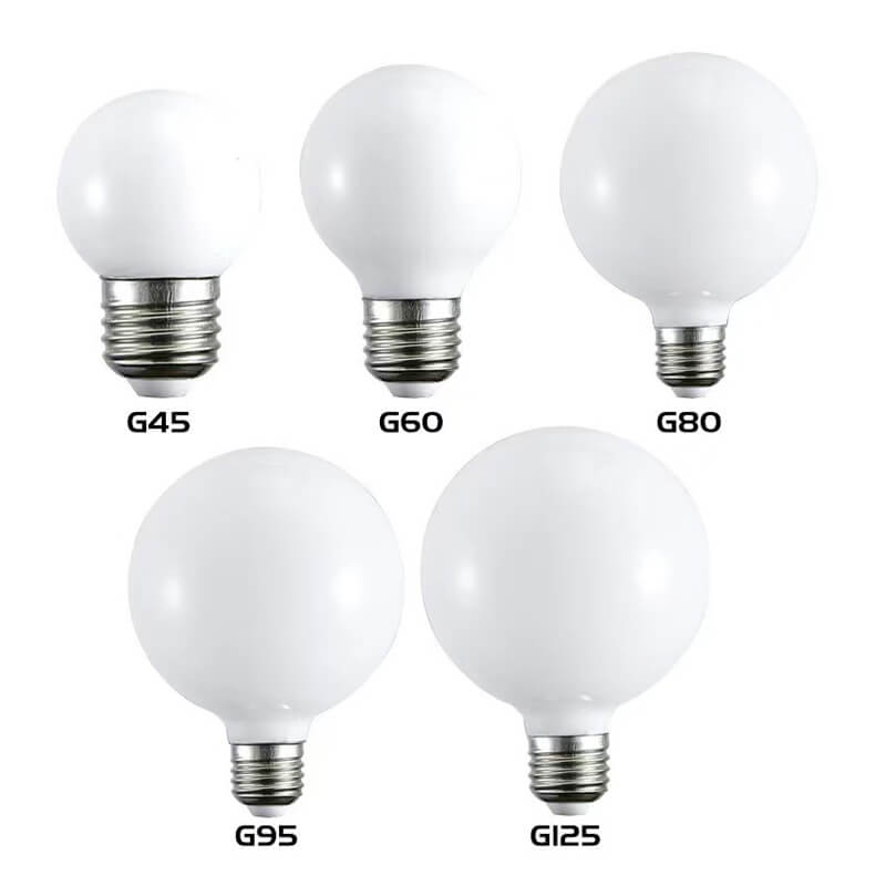 globe milky light bulb