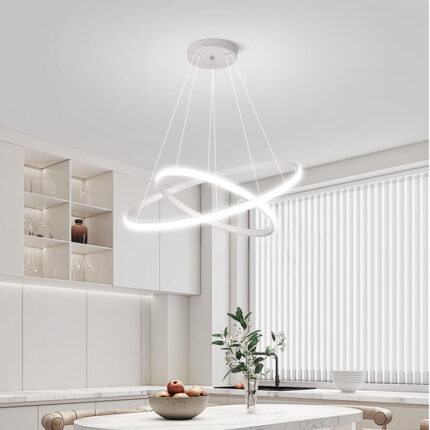 white chandelier for kitchen