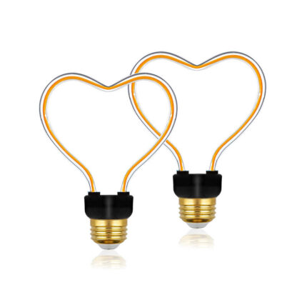 heart shape light bulb