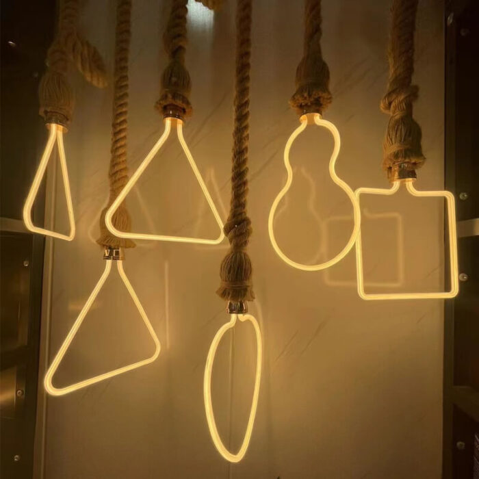 hemp rope pendant light