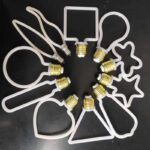 milky color light bulb collection