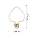 milky heart shaped bulb