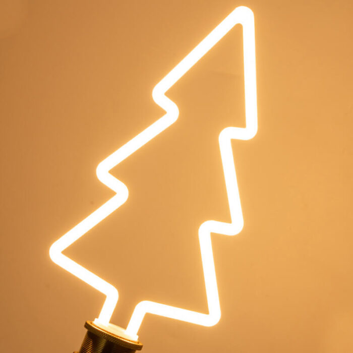 pine shaped lamp light on