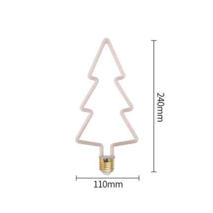 pine shaped light bulb