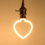 warm white heart shaped led bulb