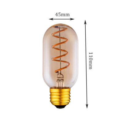 4w soft filament bulb t45