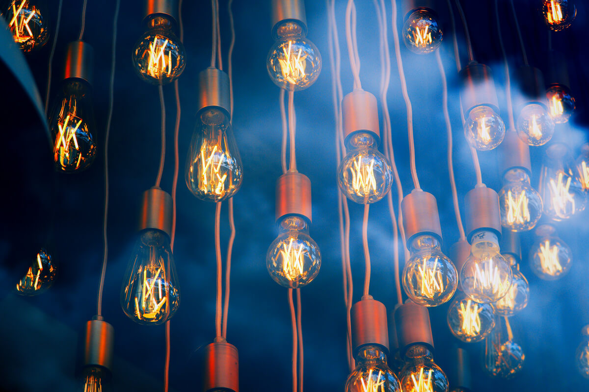 A60 led filament bulb