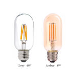 T45 straight filament bulb