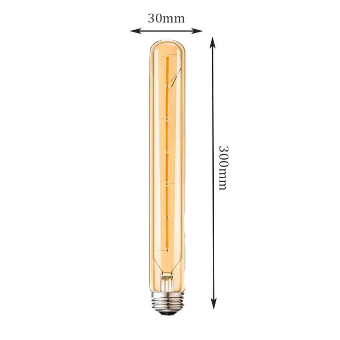 amber tube bulb light t300