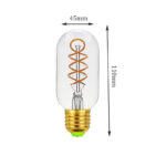 double spiral clear bulb t45