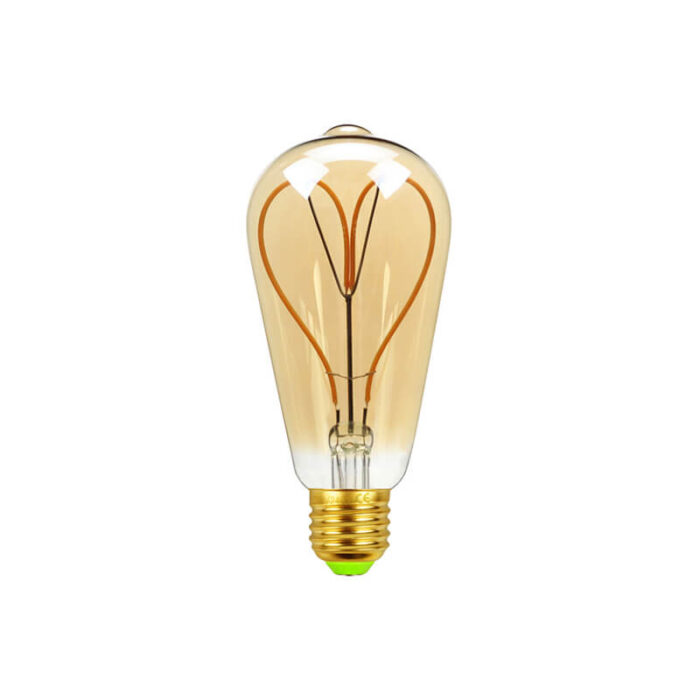 heart edison bulb