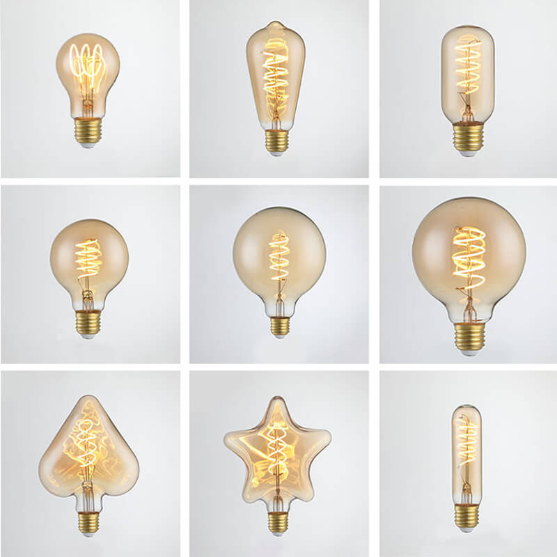 light bulb amber color collection