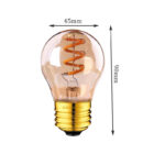 size for g45 light bulb