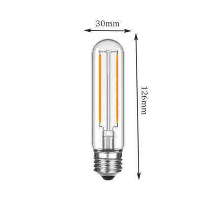 t30 clear long tube bulb
