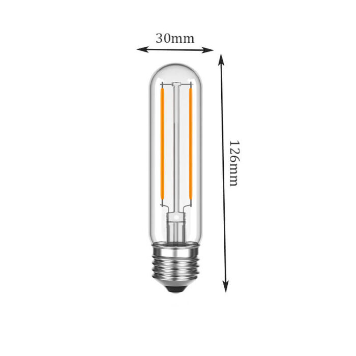 t30 clear long tube bulb