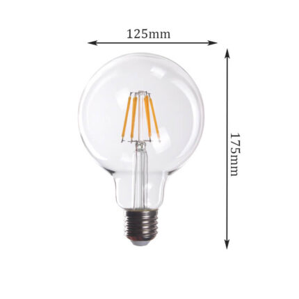 clear g125 globe light