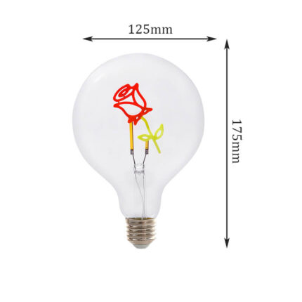 g125 light bulb rose