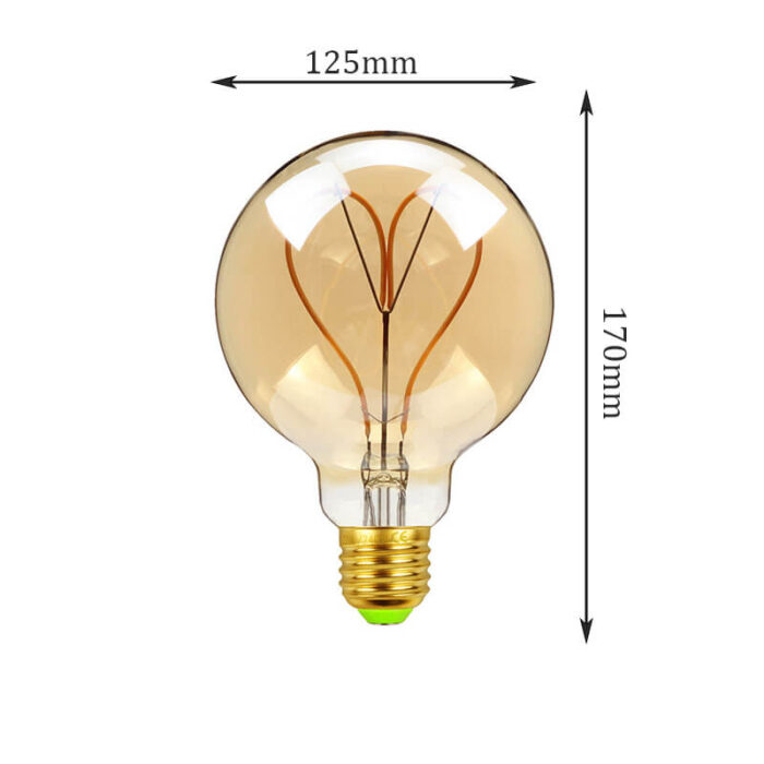 heart shape bulb g125