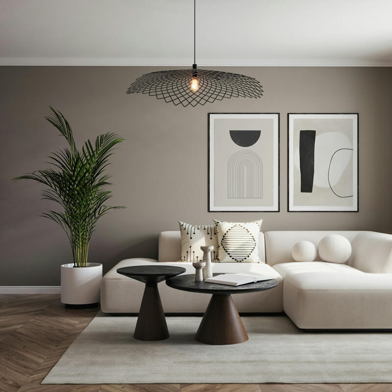 pendant light with ST64 edison bulb