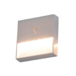 square night light white