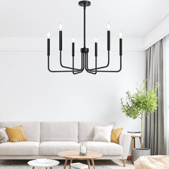 living room with light