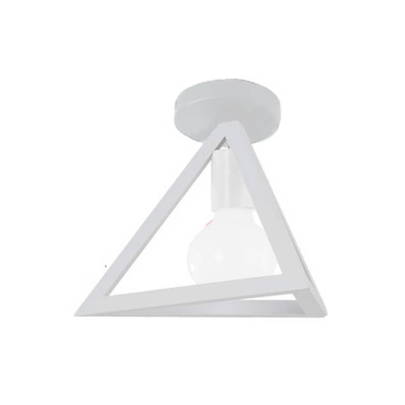 white metal ceiling light