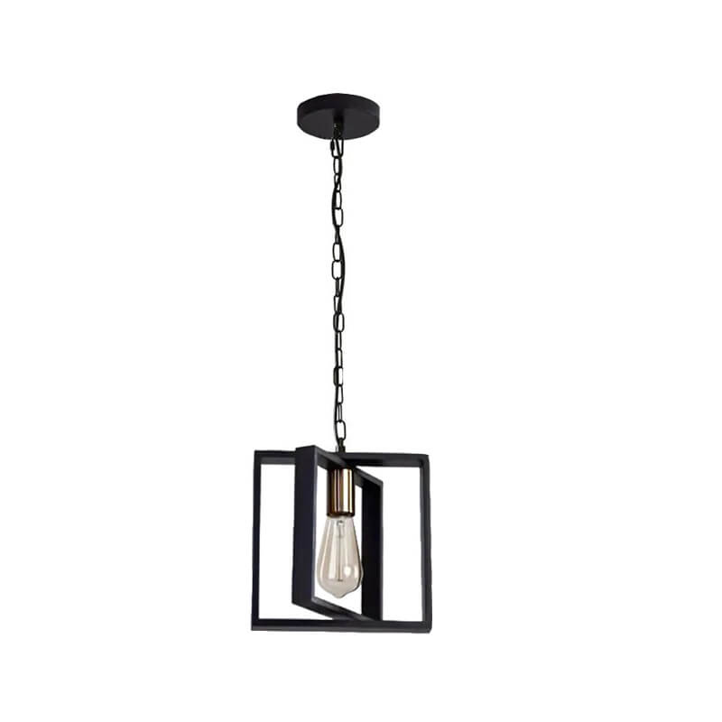 black metal chandelier