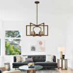 brass chandelier