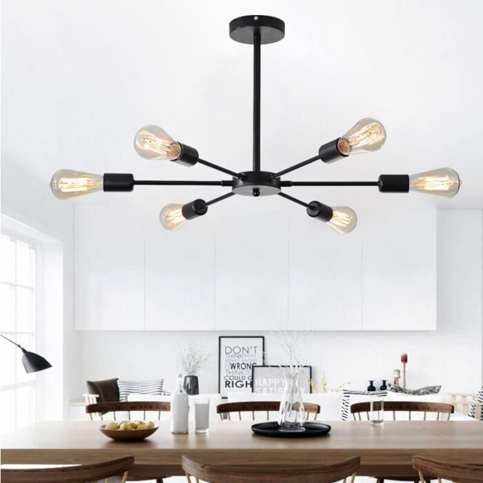 chandelier light black