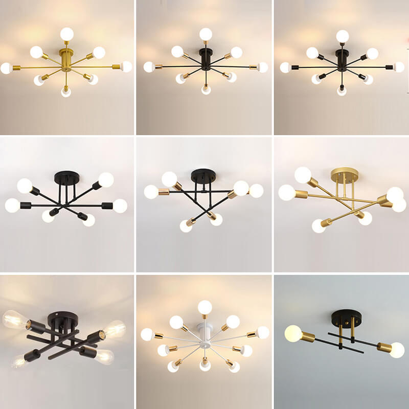 chandelier with edison lights