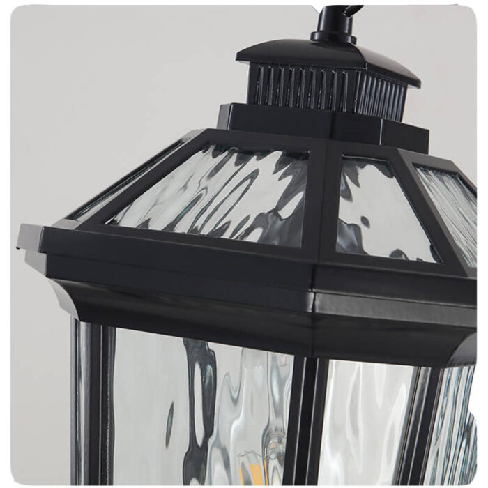 black aluminum chandelier