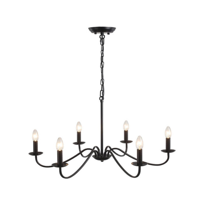 black and gold chandelier
