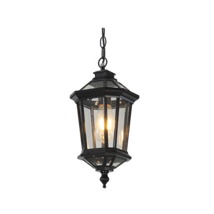 black outdoor chandelier