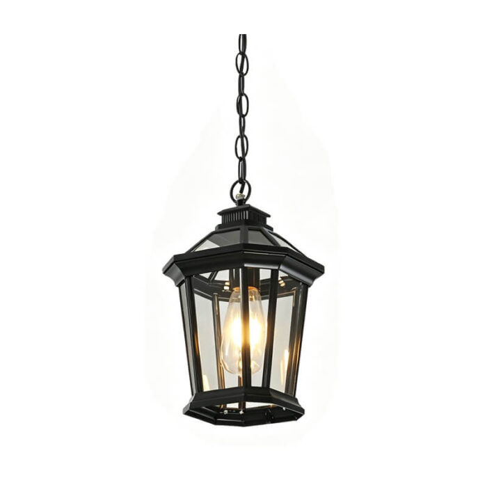 black pendant light