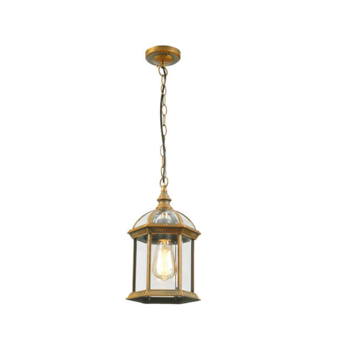 brass chandelier