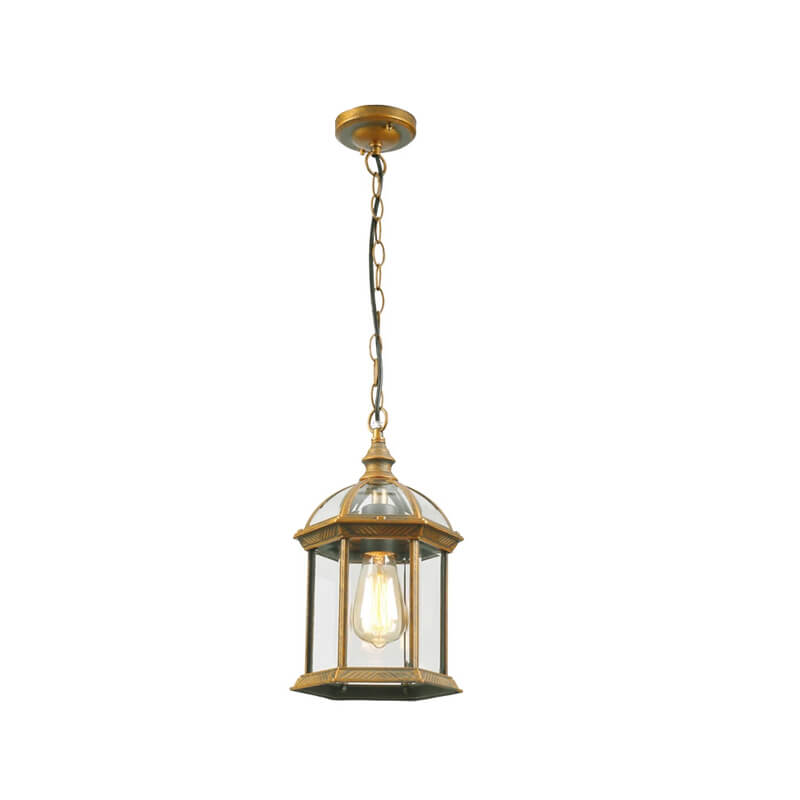 brass chandelier