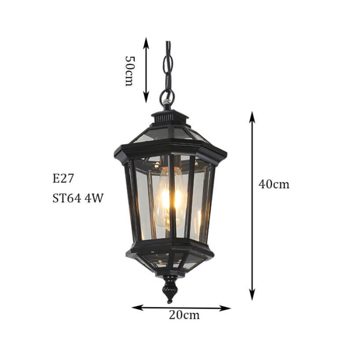 detail for black chandelier