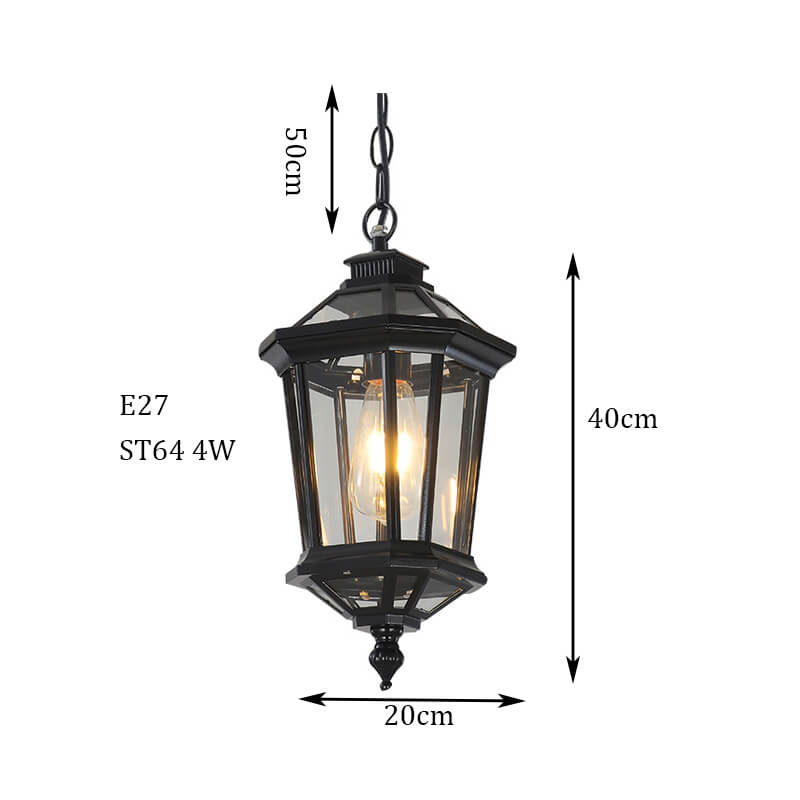 detail for black chandelier