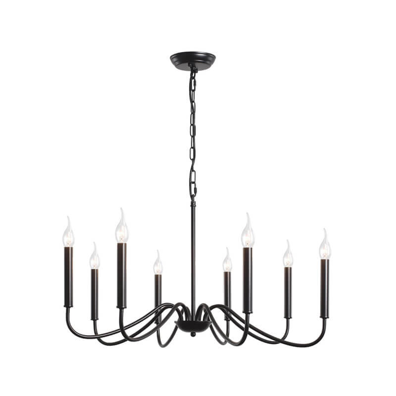 matte black chandelier