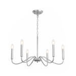 modern silver chandelier