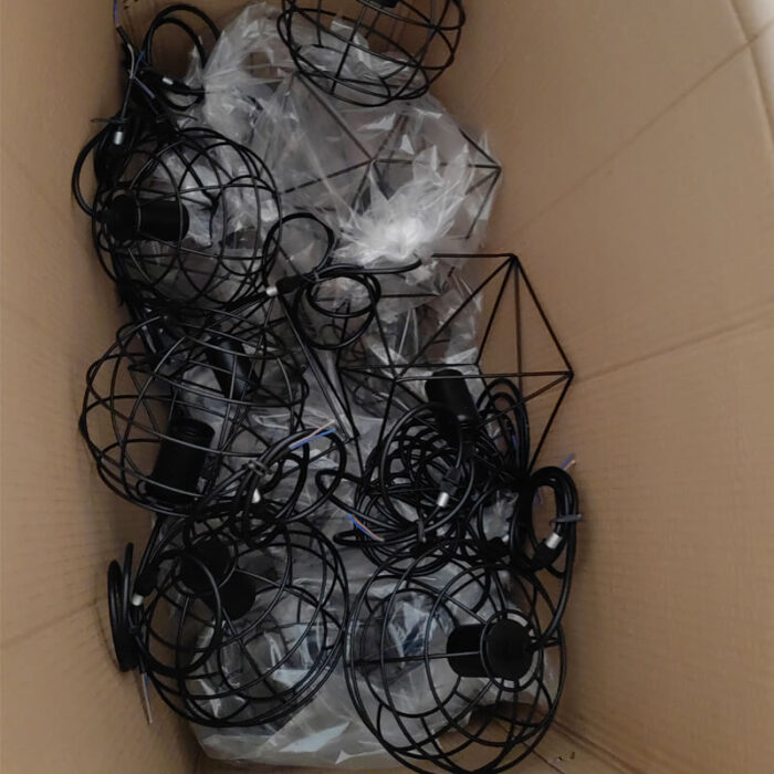 round cage pendant light