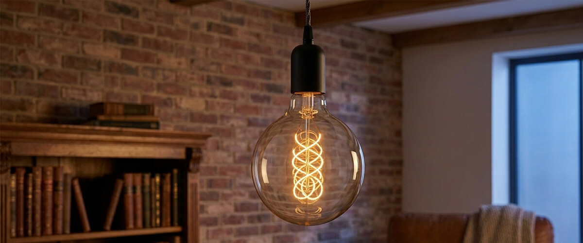G95 LED filament bulb