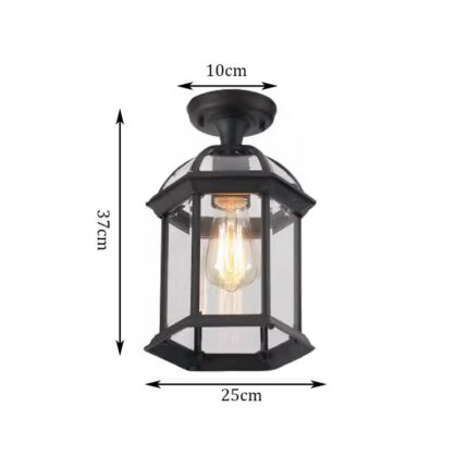 black matte ceiling lamp
