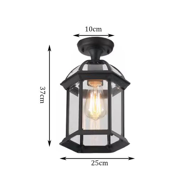 black matte ceiling lamp